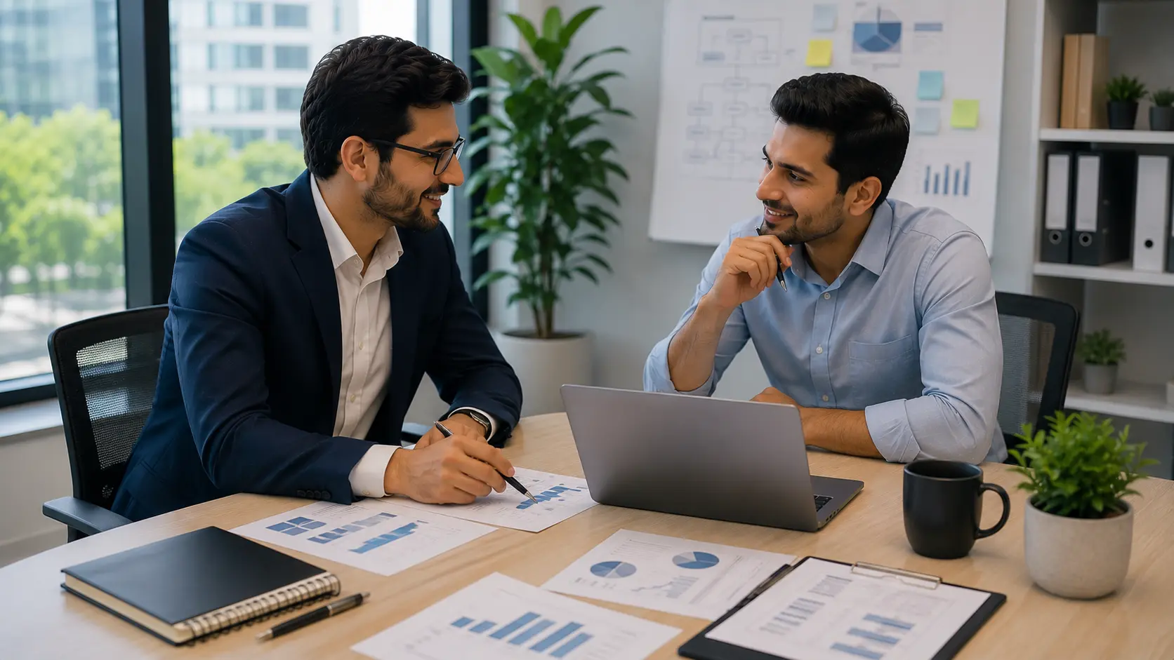 Client and engineering partner discussing flexible engagement terms