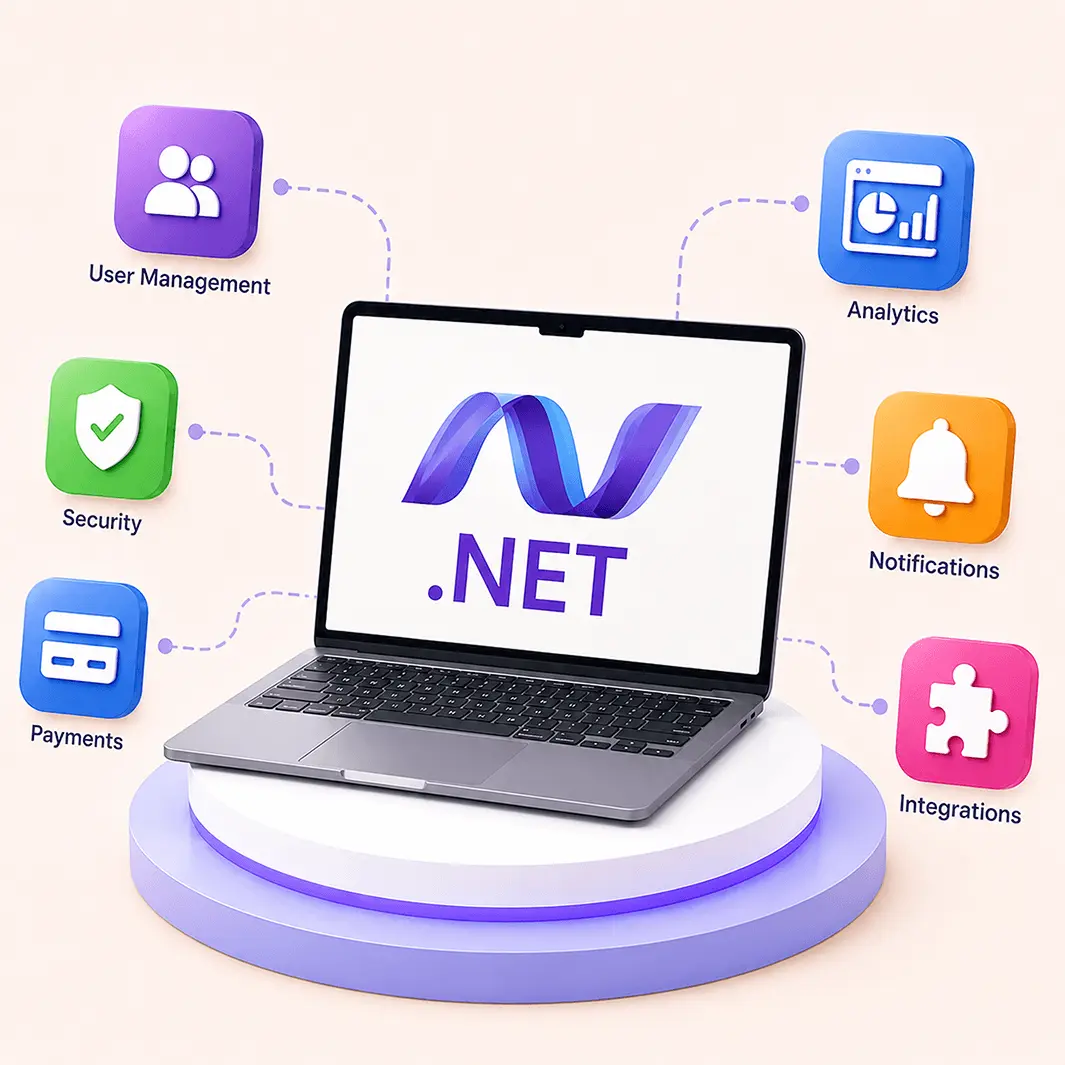 .NET related resources and services illustration