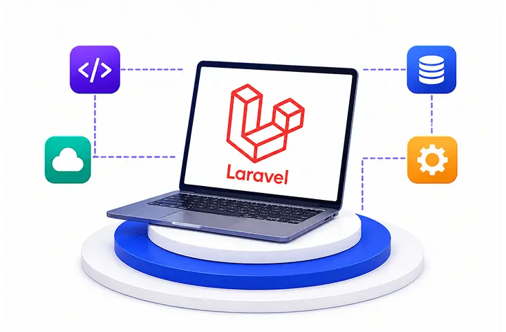 Laravel ecosystem and technology stack illustration