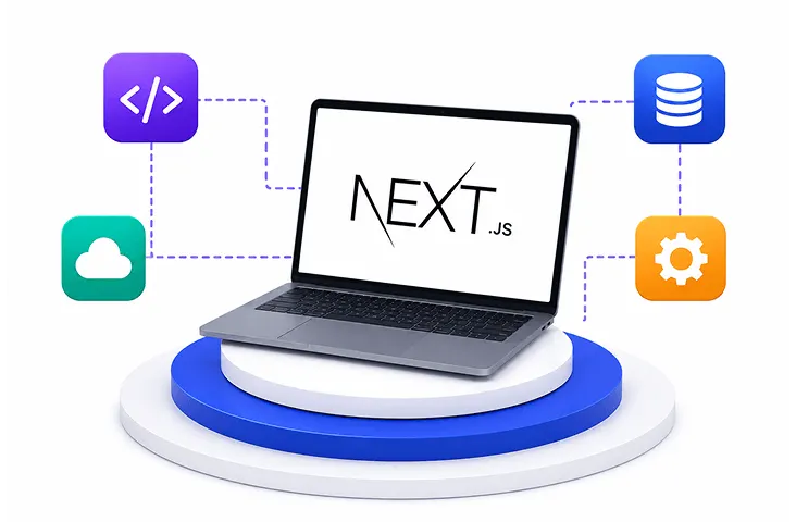 Next.js ecosystem and technology stack illustration