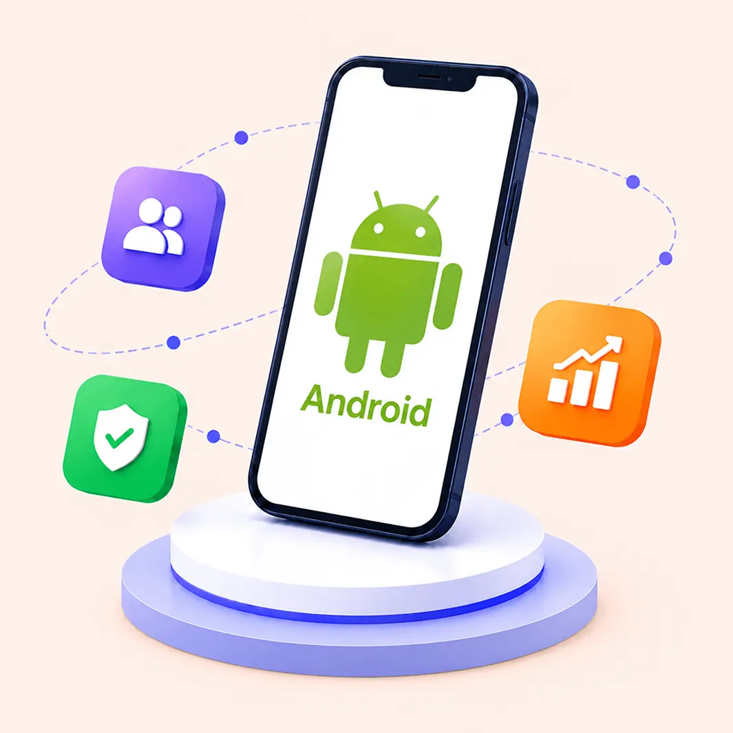 Android related resources and services illustration