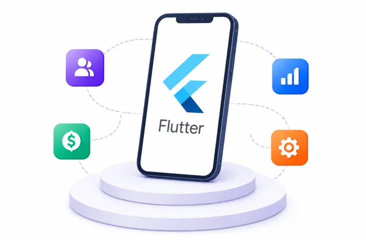 Flutter developer cost factors illustration