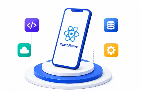 React Native ecosystem and technology stack illustration