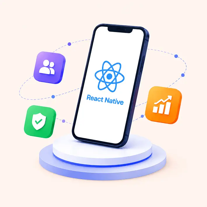 React Native related resources and services illustration