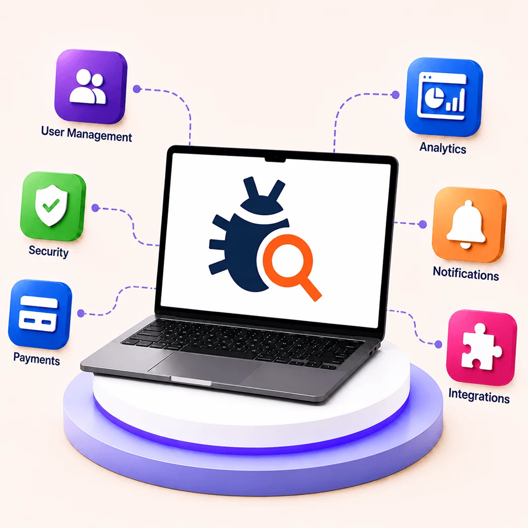 QA testing related resources and services illustration
